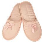 Γυναικεία παντόφλα σατέν δωματίου Σομόν Ελληνική