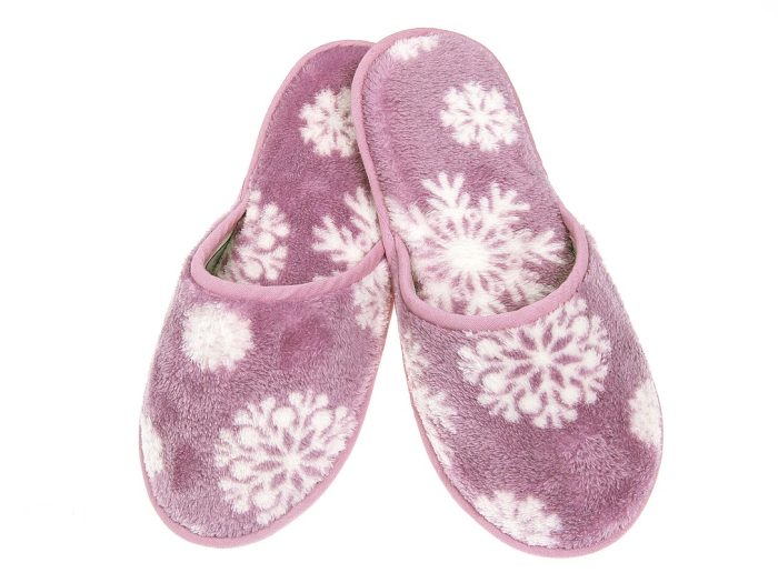 Γυναικεία παντόφλα Velour δωματίου Ροζ χιόνι Ελληνική - Amaryllis Slippers 1