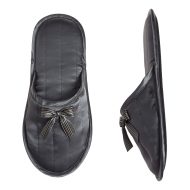 Γυναικεία παντόφλα σατέν δωματίου γκρι ανοιχτό Ελληνική