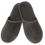 Ανδρική παντόφλα δωματίου Κοτλέ Λαδί βαμβακερή Ελληνική