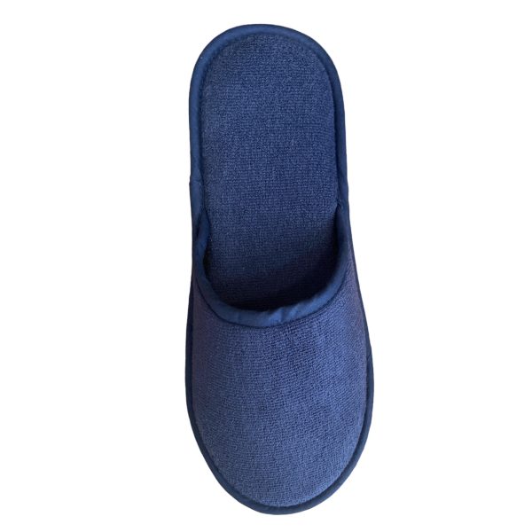 Ανδρική παντόφλα πετσετέ δωματίου μπλε βαμβακερή Ελληνική - Amaryllis Slippers 3