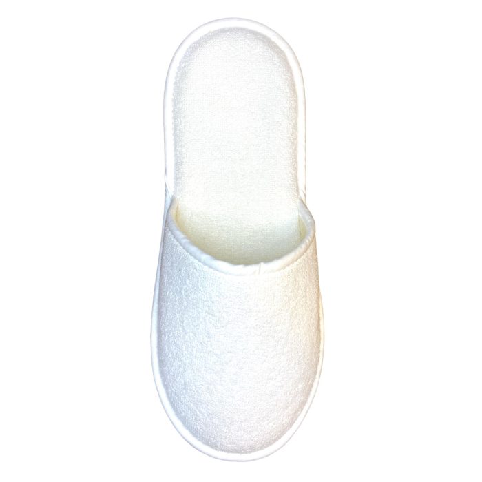 Ανδρική παντόφλα πετσετέ δωματίου λευκή βαμβακερή Ελληνική - Amaryllis Slippers 3