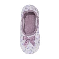Mπαλαρίνα Λιλά εμπριμέ λουλούδι βαμβακερή Ελληνική Παντόφλες Μπαλαρίνες Amaryllis Slippers 3