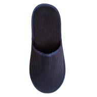 Ανδρική παντόφλα πετσετέ δωματίου Κοτλέ Μπλέ βαμβακερή Ελληνική Ανδρικές Παντόφλες Amaryllis Slippers 3