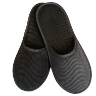 Ανδρική παντόφλα δωματίου κοτλέ μαύρο βαμβακερή Ελληνική Ανδρικές Παντόφλες Amaryllis Slippers Ανδρική παντόφλα δωματίου κοτλέ μαύρο βαμβακερή Ελληνική