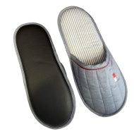 Ανδρική παντόφλα υφασμάτινη δωματίου Ruster Γκρί βαμβακερή Ελληνική Ανδρικές Παντόφλες Amaryllis Slippers 3