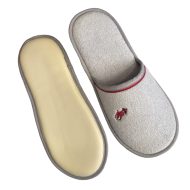 Ανδρική παντόφλα πετσετέ δωματίου γκρί βαμβακερή Ελληνική Ανδρικές Παντόφλες Amaryllis Slippers 3