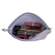 Πετσετέ γκρί νεσεσέρ πορτοφόλι με φερμουάρ Amaryllis χειροποίητο Ελληνικό Γυναικεία Νεσεσέρ Amaryllis Slippers 3