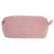 Πετσετέ σομόν νεσεσέρ μεγάλο με φερμουάρ Amaryllis χειροποιήτο Ελληνικό