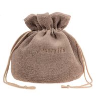 Πετσετέ μόκα νεσεσέρ πουγκί μεγάλο Amaryllis χειροποίητο Ελληνικό