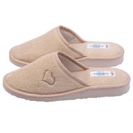 Γυναίκεια παντόφλα... Γυναικείες Παντόφλες με σόλα Eva Foam Amaryllis Slippers Γυναίκεια παντόφλα πετσετέ μπισκοτί βαμβακερή Ελληνική