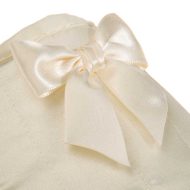 Γυναικεία παντόφλα νυφική ιβουάρ σατέν βαμβακερή Ελληνική Γυναικείες Παντόφλες με σόλα Eva Foam Amaryllis Slippers 3