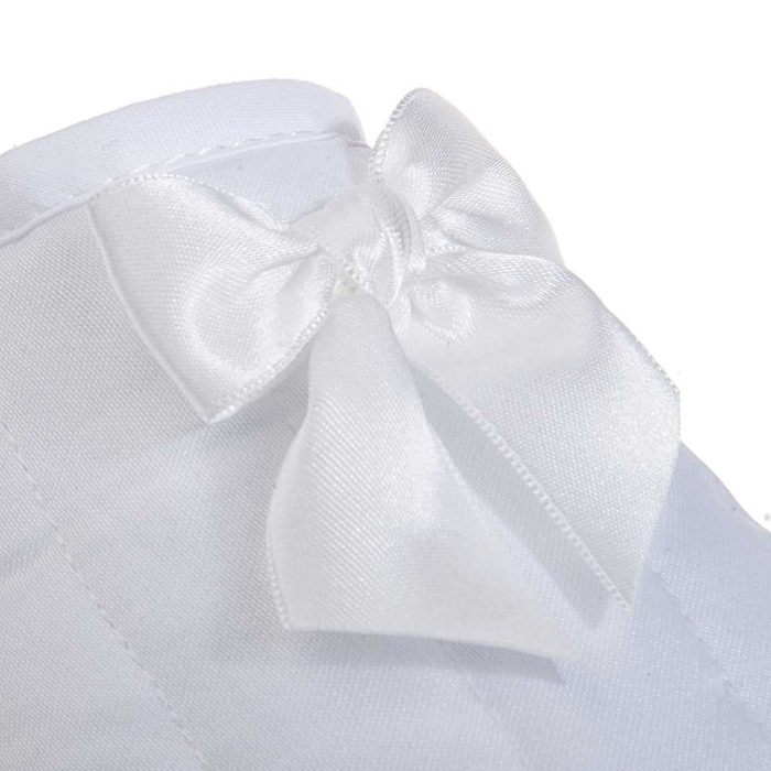 Γυναικεία νυφική παντόφλα σατέν δωματίου Λευκή Ελληνική - Amaryllis Slippers 3