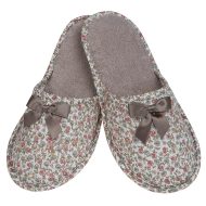 Γυναικεία παντόφλα... Γυναικείες Παντόφλες Δωματίου Amaryllis Slippers Γυναικεία παντόφλα πετσετέ δωματίου Μόκα Εμπριμέ βαμβακερή Ελληνική