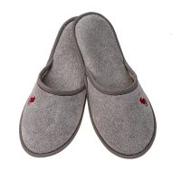 Ανδρική παντόφλα πετσετέ δωματίου γκρί βαμβακερή Ελληνική Ανδρικές Παντόφλες Amaryllis Slippers Ανδρική παντόφλα πετσετέ δωματίου γκρί βαμβακερή Ελληνική