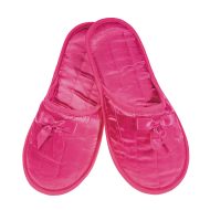 Γυναικεία παντόφλα σατέν φούξια amaryllis slippers
