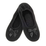 Μπαλαρίνα βελούδο Μαύρο Ελληνική Παντόφλες Γυναικείες Amaryllis Slippers Μπαλαρίνα βελούδο Μαύρο Ελληνική