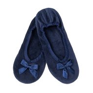 Mπαλαρίνα βελούδο Μπλέ Ελληνική Παντόφλες Γυναικείες Amaryllis Slippers Mπαλαρίνα βελούδο Μπλέ Ελληνική