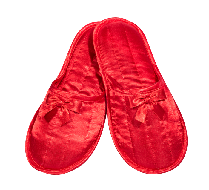 Γυναικεία παντόφλα σατέν κόκκινο amaryllis slippers - Amaryllis Slippers 1