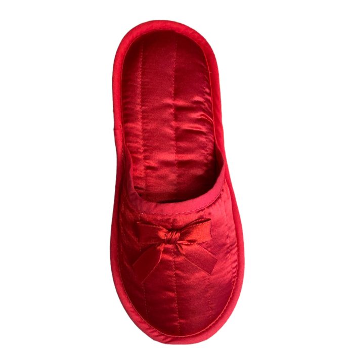 Γυναικεία παντόφλα σατέν κόκκινο amaryllis slippers - Amaryllis Slippers 2