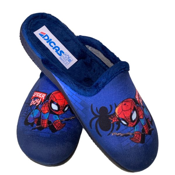 Χειμερινές Αγορίστικες παντόφλες "Spider boy" μπλε - Dicas 1