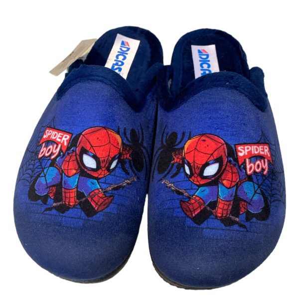 Χειμερινές Αγορίστικες παντόφλες "Spider boy" μπλε - Dicas 2
