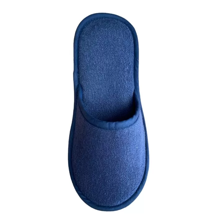 Γυναικεία παντόφλα πετσετέ δωματίου Μπλε βαμβακερή Ελληνική - Amaryllis Slippers 2