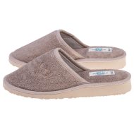 Γυναικεία παντόφλα... Γυναικείες Παντόφλες με σόλα Eva Foam Amaryllis Slippers Γυναικεία παντόφλα πετσετέ μόκα Ελληνικής κατασκευής