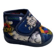 Παιδική παντόφλα μπλέ V pop Αγορίστικες Παντόφλες Amaryllis Slippers Παιδική παντόφλα μπλέ V pop