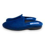 Γυναικεία παντόφλα μπλε βελουτέ Γυναικείες Παντόφλες με σόλα Eva Foam Amaryllis Slippers Γυναικεία παντόφλα μπλε βελουτέ