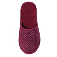 Ανδρική παντόφλα μπορντό ύφασμα βελούδο δωματίου βαμβακερή Ελληνική Ανδρικές Παντόφλες Amaryllis Slippers 3