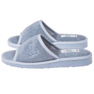 Γυναικεία παντόφλα ανοιχτή Dusty Blue βαμβακερή Ελληνική Ανοιχτές Παντόφλες Amaryllis Slippers Γυναικεία παντόφλα ανοιχτή Dusty Blue βαμβακερή Ελληνική