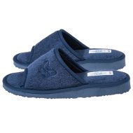 Γυναικεία παντόφλα ανοιχτή πετσετέ μπλε Βαμβακερή Ελληνική Παντόφλες Γυναικείες Amaryllis Slippers Γυναικεία παντόφλα ανοιχτή πετσετέ μπλε Βαμβακερή Ελληνική