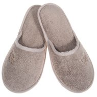 Γυναικεία παντόφλα... Γυναικείες Παντόφλες Δωματίου Amaryllis Slippers Γυναικεία παντόφλα πετσετέ μπεζ μόκα πεταλούδα Βαμβακερή Ελληνικής Κατασκευής