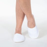 Ανδρική παντόφλα πετσετέ δωματίου λευκή βαμβακερή Ελληνικής Κατασκευής Ανδρικές Παντόφλες Amaryllis Slippers 3