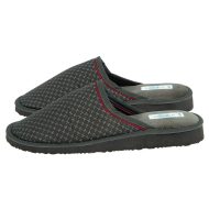 Ανδρική παντόφλα ύφασμα-βελούδο χακί αστεράκι Ελληνικής κατασκευής