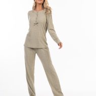 Γυναικεία σετ πιτζάμα μέντα διάταξη Interlock βαμβακερή βισκόζη ελληνικής κατασκευής Γυναικείες Πιτζάμες Amaryllis Slippers Γυναικεία σετ πιτζάμα μέντα διάταξη Interlock βαμβακερή βισκόζη ελληνικής κατασκευής