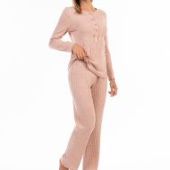 Γυναικεία σετ πιτζάμα σάπιο μήλο διάταξη Interlock βαμβακερή βισκόζη ελληνικής κατασκευής Γυναικείες Πιτζάμες Amaryllis Slippers 3