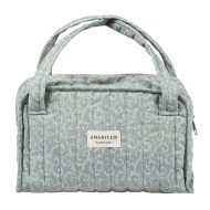 Χειροποίητη νεσεσέρ τσάντα Amaryllis μέντα λαχούρι με φερμουάρ Γυναικεία Νεσεσέρ Amaryllis Slippers 3