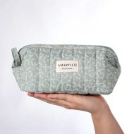 Χειροποίητο μεγάλο νεσεσέρ Amaryllis μέντα λαχούρι με φερμουάρ Γυναικεία Νεσεσέρ Amaryllis Slippers 3