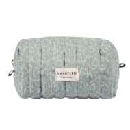 Χειροποίητο νεσεσέρ Amaryllis τετράγωνο μέντα λαχούρι με φερμουάρ Γυναικεία Νεσεσέρ Amaryllis Slippers 3