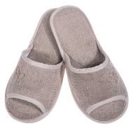 Γυναικεία παντόφλα πετσετέ ανοιχτή δωματίου μόκα βαμβακερή Ελληνική Ανοιχτές Παντόφλες Amaryllis Slippers Γυναικεία παντόφλα πετσετέ ανοιχτή δωματίου μόκα βαμβακερή Ελληνική