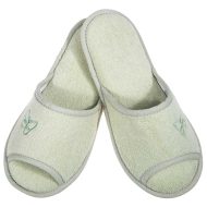 Γυναικεία παντόφλα πετσετέ ανοιχτή δωματίου φυστικί βαμβακερή Ελληνική Ανοιχτές Παντόφλες Amaryllis Slippers Γυναικεία παντόφλα πετσετέ ανοιχτή δωματίου φυστικί βαμβακερή Ελληνική