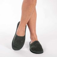 Ανδρική παντόφλα κοτλέ olive λαδί Ελληνικής κατασκευής Ανδρικές Παντόφλες με Σόλα Eva Foam Amaryllis Slippers 3