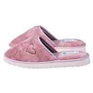 Γυναικεία παντόφλα Σομον Fleece με κέντημα καρδούλα Ελληνικής κατασκευής