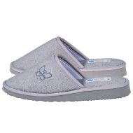 Γυναικεία παντόφλα... Γυναικείες Παντόφλες με σόλα Eva Foam Amaryllis Slippers Γυναικεία παντόφλα πετσετέ γκρί Βαμβακερή Ελληνική