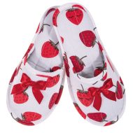 Γυναικείες Παντόφλες "Φράουλες" – Χειροποίητες Ελληνικής Κατασκευής