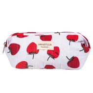 Χειροποίητο Βαμβακερό Νεσεσέρ "Κασετίνα" Φράουλες Amaryllis Slippers – Ελληνικής Κατασκευής