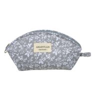 Χειροποίητο Βαμβακερό Νεσεσέρ "Πορτοφόλι" Γκρι Λουλούδι Amaryllis Slippers – Ελληνικής Κατασκευής