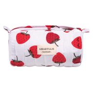 Χειροποίητο Βαμβακερό Νεσεσέρ "Μπαουλάκι" Φράουλες Amaryllis Slippers – Ελληνικής Κατασκευής
